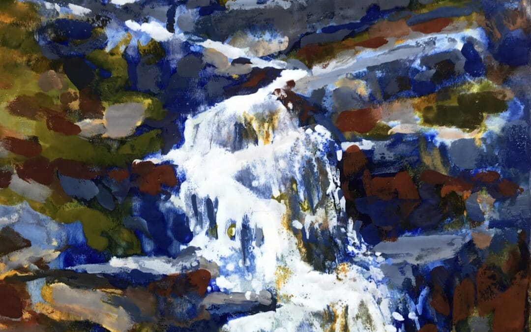 Waterfalls at Lake Ohara-12X16