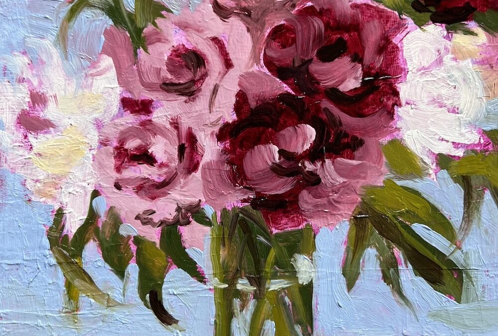 Peonies Study-6X6