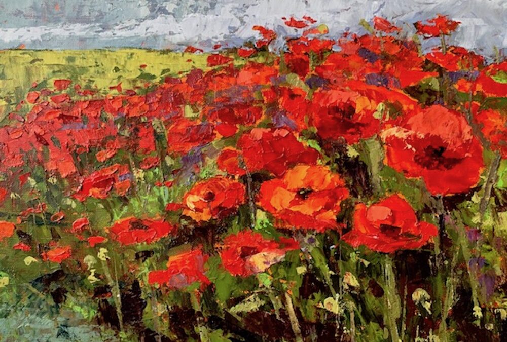 Glorious Poppy Sway-9X12