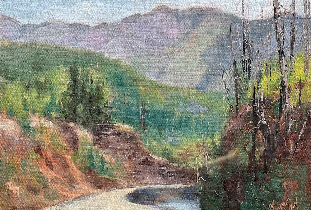 Rugged Mountains- Flathead River, Montana -8 X10